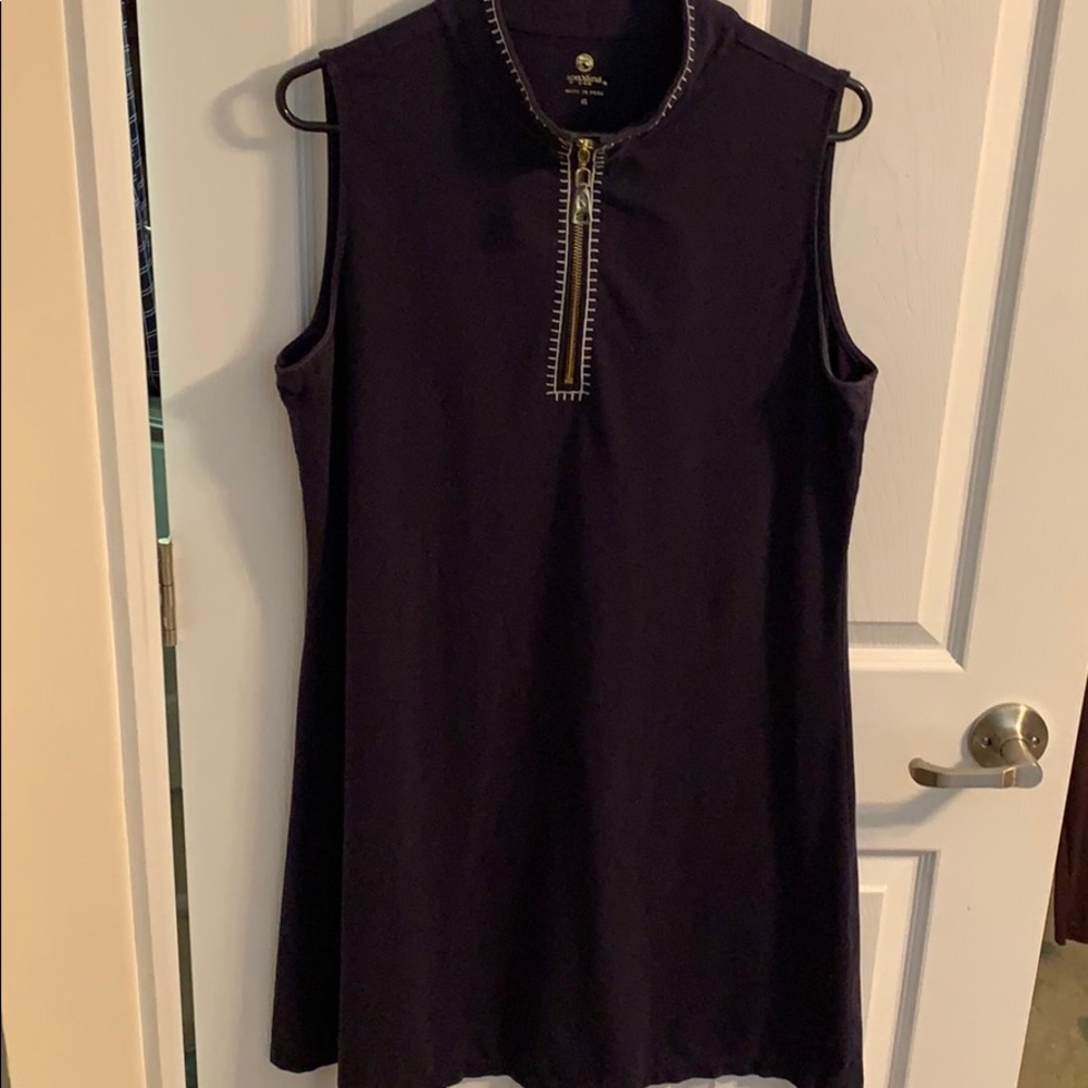 Spartina Sleeveless Dress Serena Half-Zip
